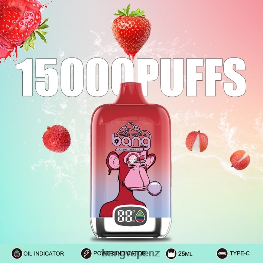 Bang Vape Digital Smart Screen 15000 puffs 25ml Disposable Vape Gang NZ NB48FT11