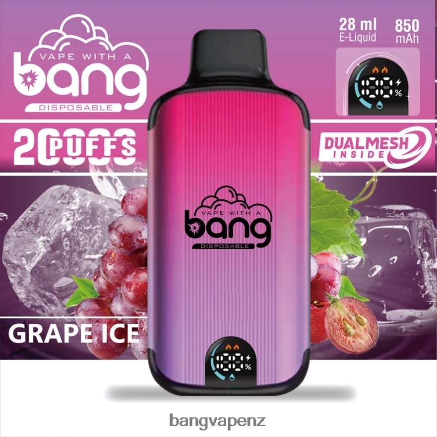 Bang Vape Digital Smart Screen 20000 puffs Disposable Bang Vape NZ NB48FT3