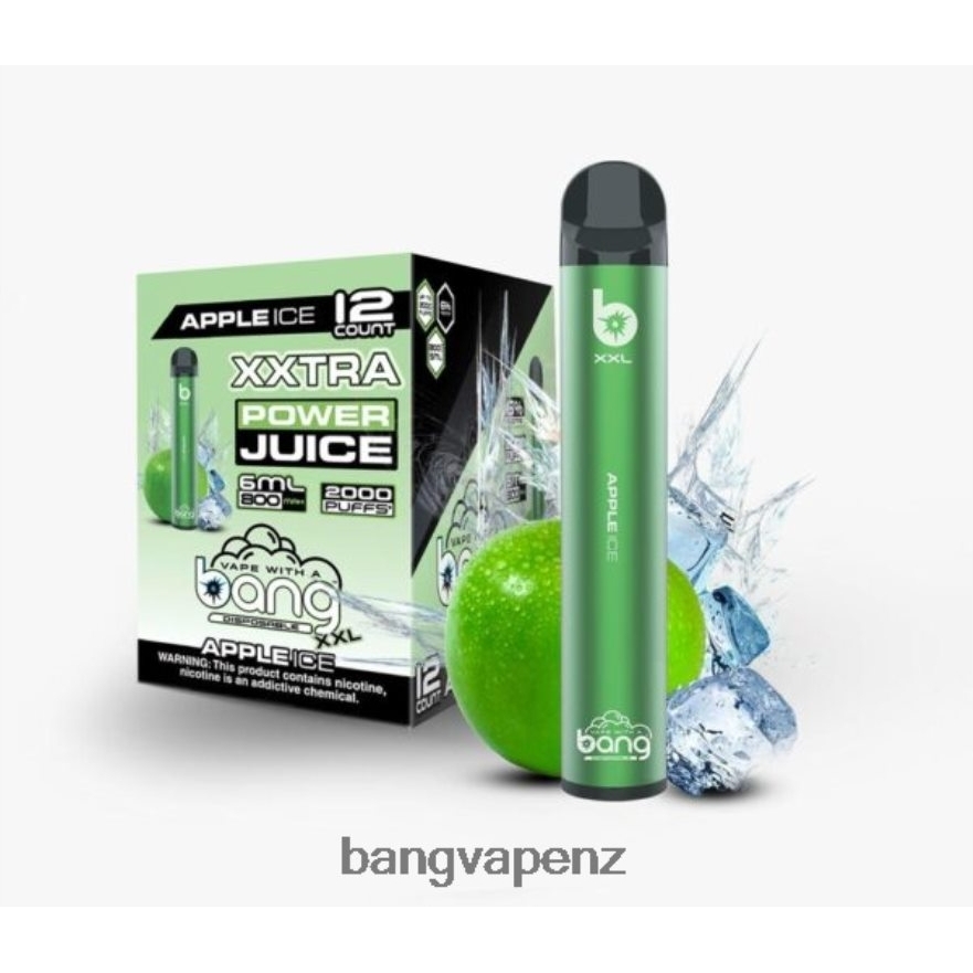 Bang Vape XXL 2000 puffs Apple Ice Vape Gang New Zealand NB48FT12